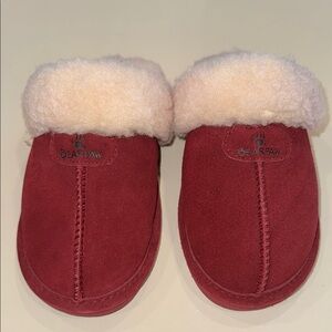 Maroon BearPaw Slippers